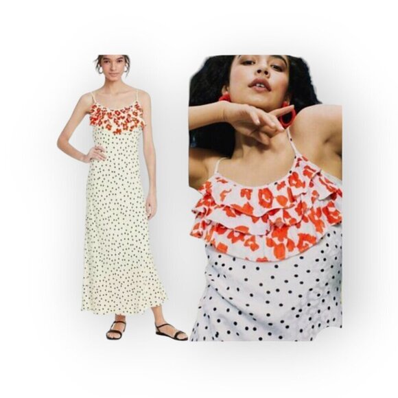 RIXO x Target Polka Dot Ruffle Slip Dress 1X - Picture 9 of 16